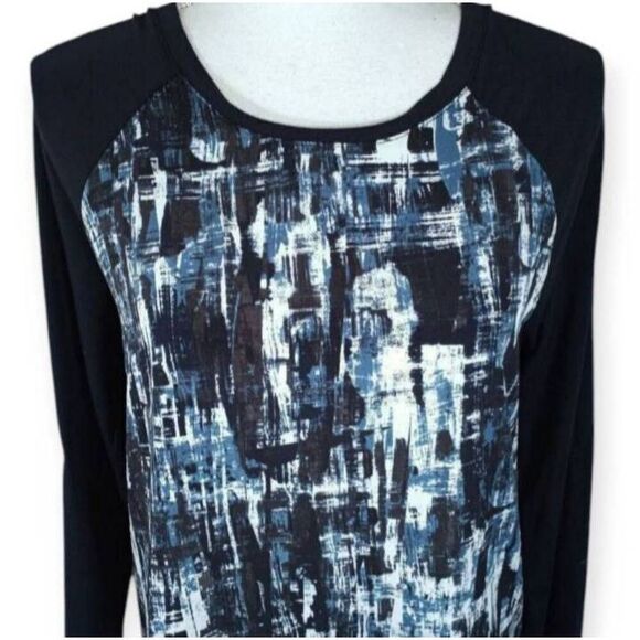 BANANA REPUBLIC NAVY & WHITE MODERN PRINT DRESS SZ.S EUC. - Picture 3 of 8